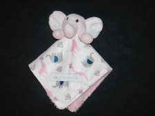 Petite L'Amour Elephant Pink Jungle Plush Giraffe Sherpa Lovey Security Blanket