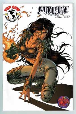 WITCHBLADE #100 FANTASTIC REALM BLUE FOIL EXCLUSIVE MICHAEL TURNER