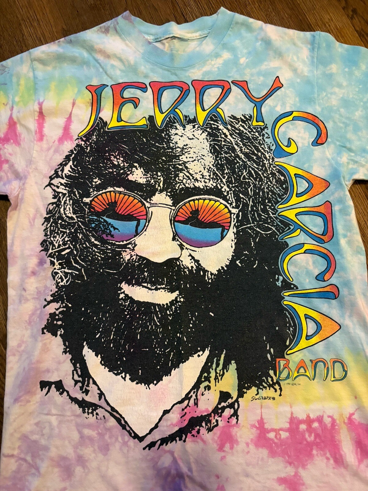 1990s Vintage Jerry Garcia Grateful Dead Tie Dye Larg Gem 
