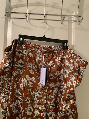 La Ligne Target Women's Plus Floral Print Satin Pants Lightweight Size 4X - Picture 5 of 13