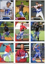 JUSTIN NICOLINO SIGNED 2012 TOPPS PRO DEBUT PROSPECT ROOKIE CARD AUTO