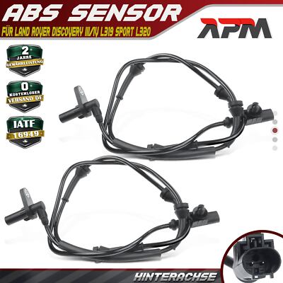 2x ABS Sensor Hinten für Land Rover Discovery III/IV L319 Range Rover Sport L320