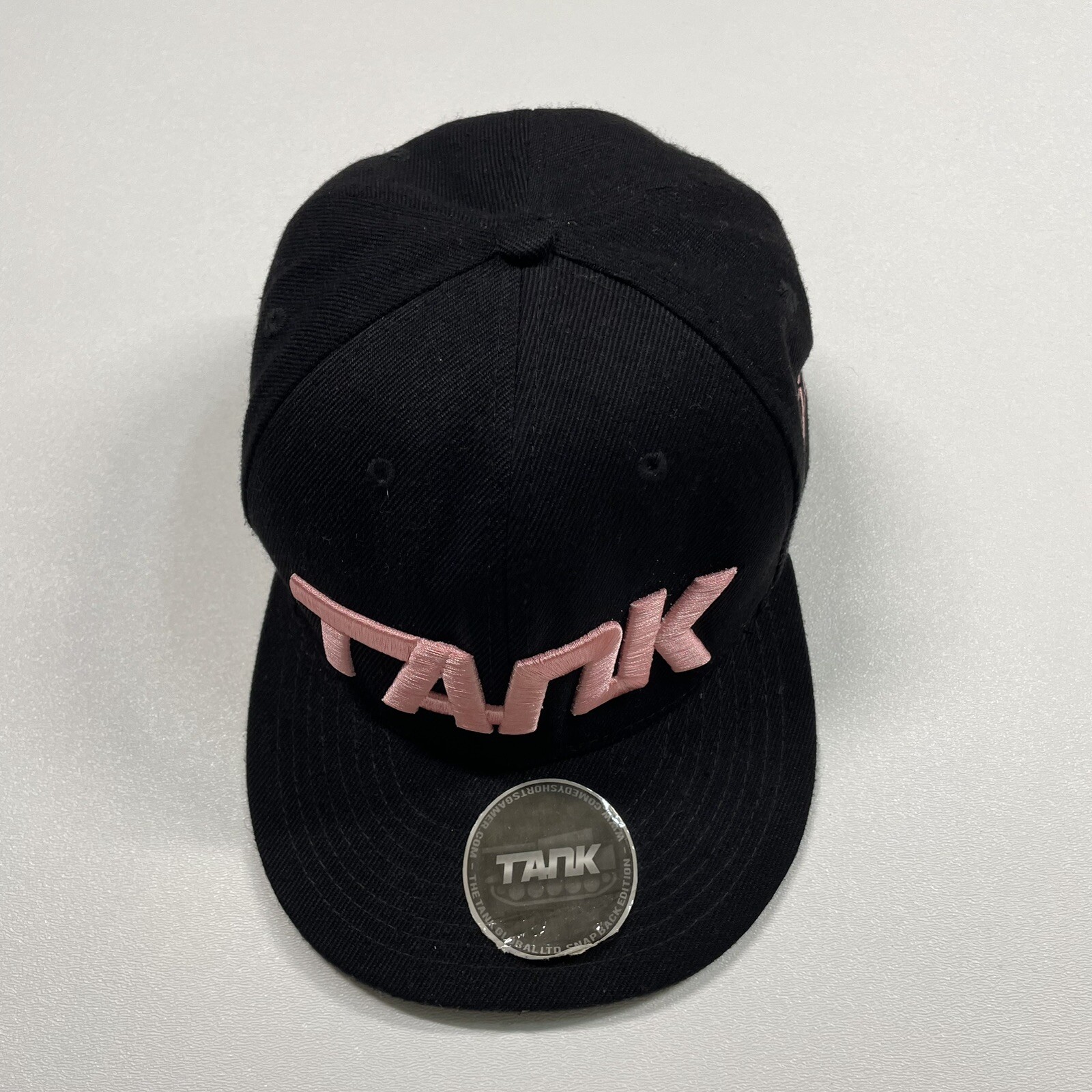 Tank By Deji Hat Cap Men’s Black Pink Snapback Embroidered