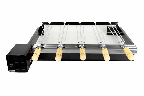 Espeto Giratório Churrasco Flex Premium Preto Elétrico Santi Grill -  SantiGrill