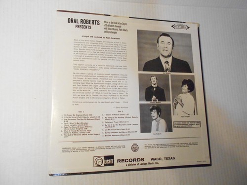 VINYL LP RECORD ORAL ROBERTS presents THE WORLD ACTION SINGERS (1970) New Sealed - Foto 2 di 7