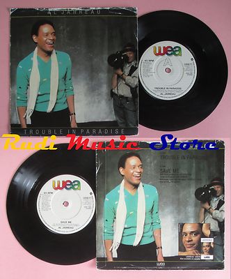LP 45 7'' AL JARREAU Trouble in paradise Save me 1983 uk WEA U9871 no cd mc dvd