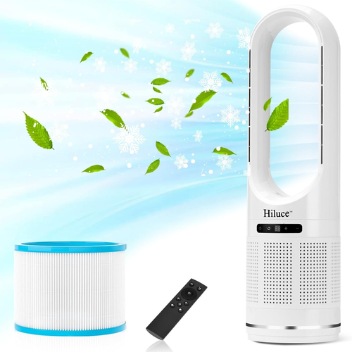 Tower Fan,Bladeless Fan for Bedroom,2-In-1 Oscillating Fan 20Db Quiet Cooling St