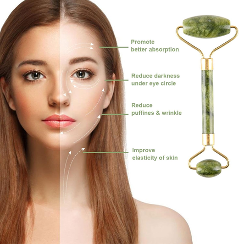Jade Gua Sha Facial Massager Set 5 in 1 – Face Roller, Skin Care Tools, Sculpt & - Picture 3 of 7