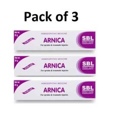 SBL Arnica Ointment 25gm For traumatic injuries, neuralgias, muscular pain 3Pc