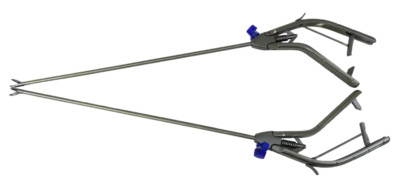 laparoscopic needle holder curved right and left jaw reusable instrument kit 5mm