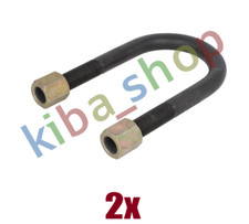 2x LEAF SPRING SHACKLE M20X15MM 92MMX165MM NUT FITS RVI PREMIUM 2 1005-S