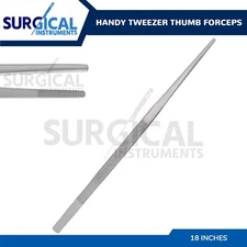 Handy 18" Extra-Long Tweezers Instruments Forceps Stainless Steel German Grade