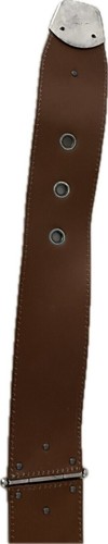 bottega veneta Engraved Leather Buckle Belt Runway Brown Size 36” - Picture 9 of 13