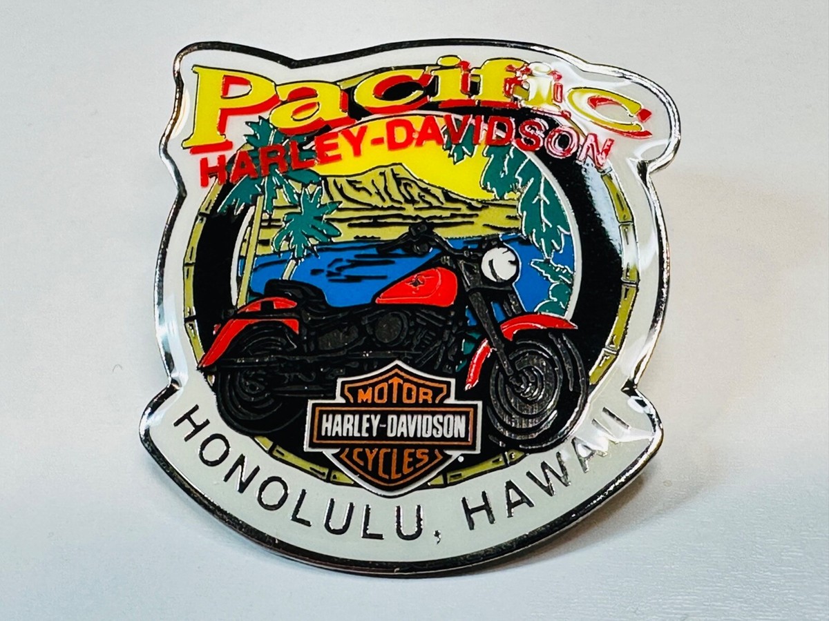 Harley Davidson Motorcycle Dealer Biker Lapel Vest Pin Pacific
