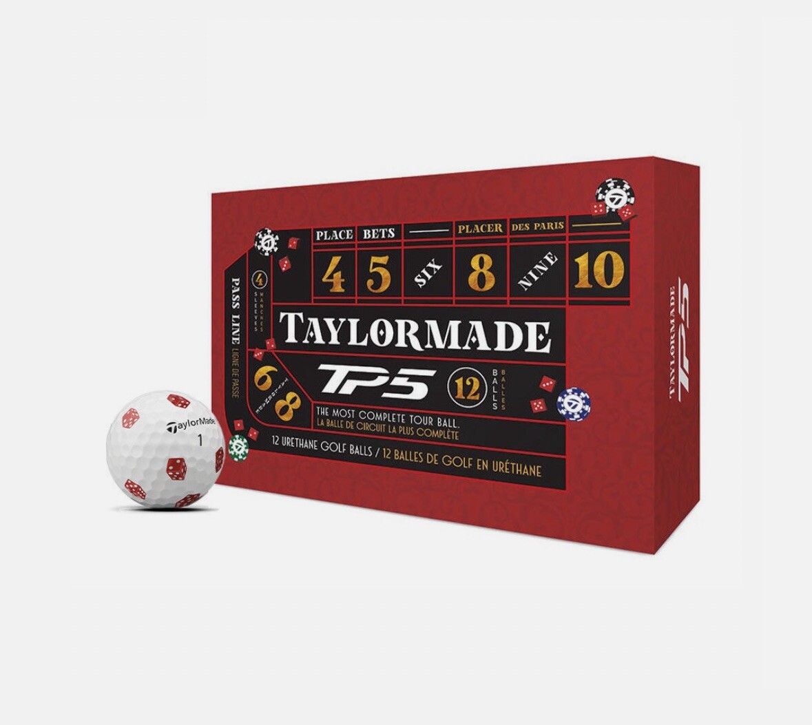 【新品】テーラーメイド taylormade TP5pix Dice TaylorMade TP5 Pix 202 SE Majors Balls *SOLD OUT* Masters US