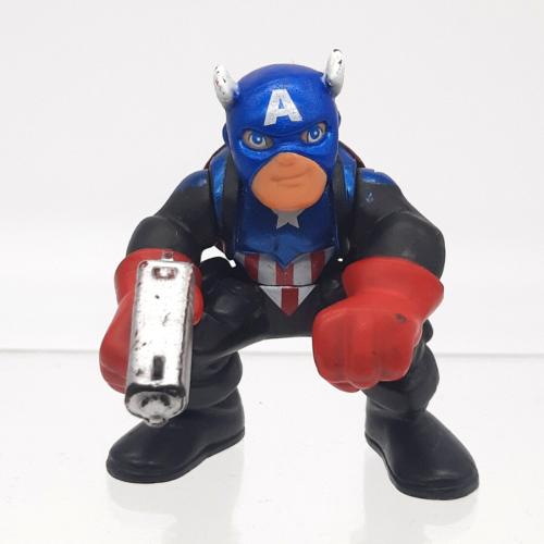 Playskool Marvel Super Hero Squad Captain America Figure Toy Avengers Hasbro MCU - Picture 1 of 5