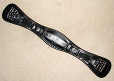 FRANK BAINES English Leather Elastic Humane Shaped Soft Padded Dressage Girth