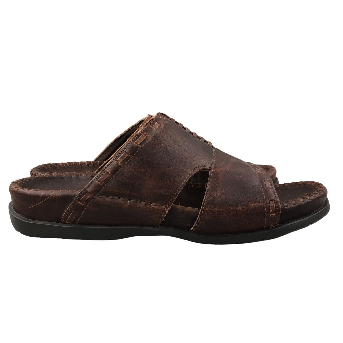 Men\'s Brown Sandals Sz 9 New Genuine Leather Men main image 4