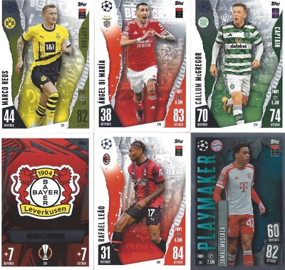 Topps Match Attax 2023/24 23/24 Champions League Base Karten #190 - #387