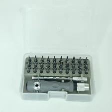 32 in 1 Multi-Function Precision Screwdriver Set with Case Mini Magnetic  Gray