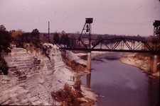 1953 River Gorge Alabama Kodachrome Red Border Vintage 35mm Slide 1950's JNA5