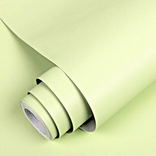 2 Rolls -Green - Peel Stick Contact Paper Wallpaper - 17.7 inches x 118 inches
