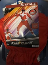 Mighty Morphin Power rangers Red rangers Halloween Costume for children M 8 