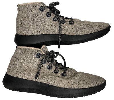 Allbirds WRUM Mizzle Wool Runner Up Mid Top Beige/Charcoal  display picture 1