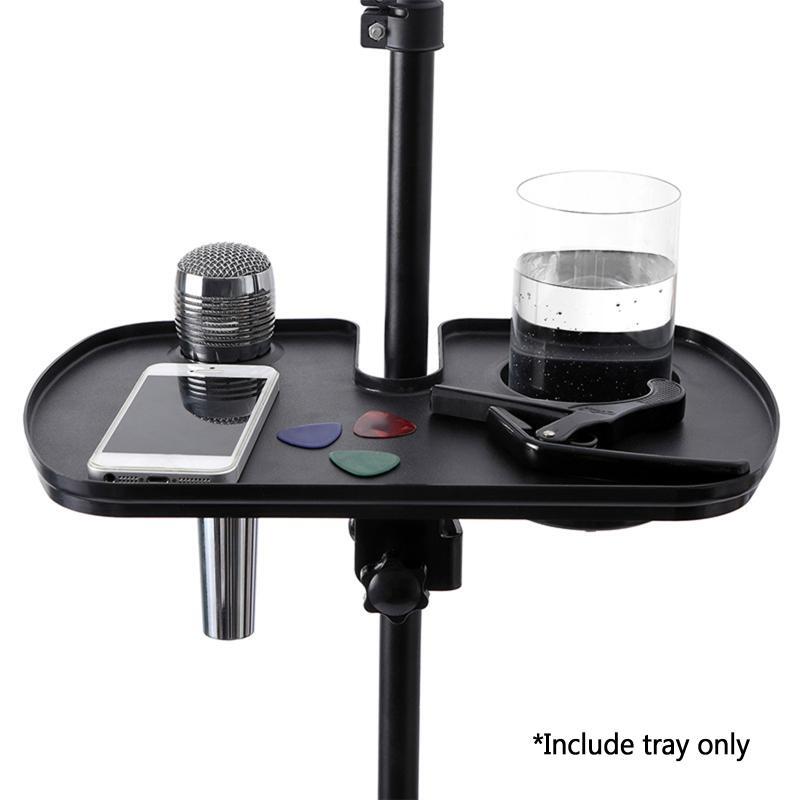 Microphone Stand Tray ClampOn Music Stand Shelf for Microphone Stand