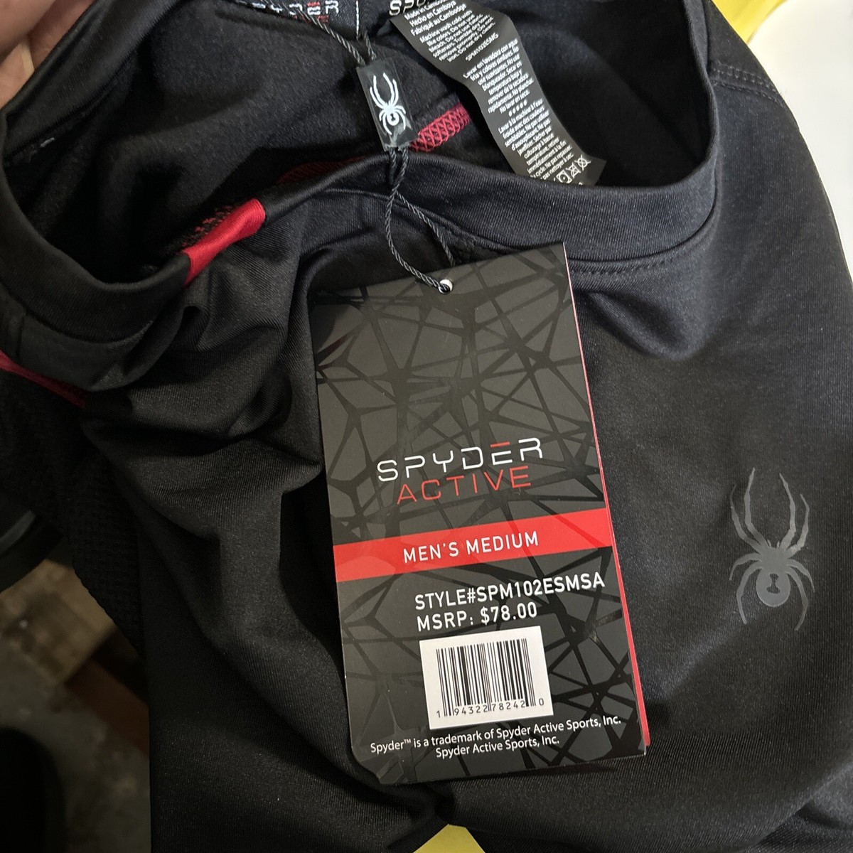 【massnoun】22SS★ REVERSE INCISON POCKET SWEAT SHIRTS SPYDER ProWeb SPM102ESMSA Pullover Shirt - NEW Mens Medium