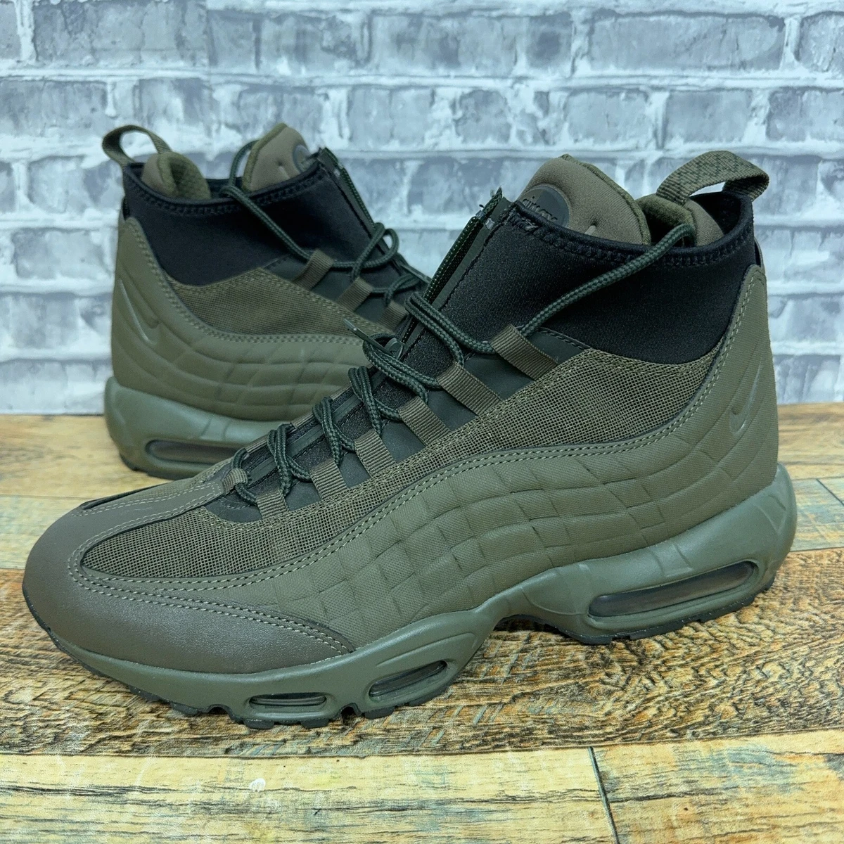 Nike Air Max 95 Sneakerboot Medium Olive Green 806809-202 Mens