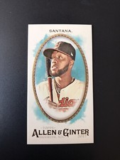 Carlos Santana 2017 Allen Ginter Topps Mini #236 Cleveland Indians Guardians