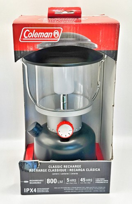 #ad Coleman Classic Recharge 800 Lumen LED Lantern Brand New in Box $35.00