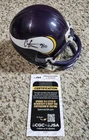 Cris Carter Signed Riddell Minnesota Vikings Mini Helmet JSA COA