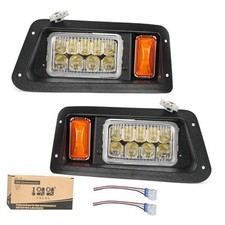 12V Golf Cart Headlight Kit Compatible with Yamaha G14, G16, G19, G22 Gas 