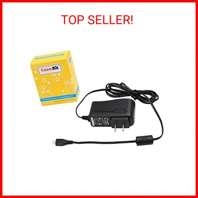 CanaKit 5V 2.5A Raspberry Pi 3 B+ Power Supply/Adapter (UL Listed) - Image 2 of 2