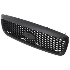 Grille For 2001-2011 Ford Crown Victoria Textured Gray Plastic Capa
