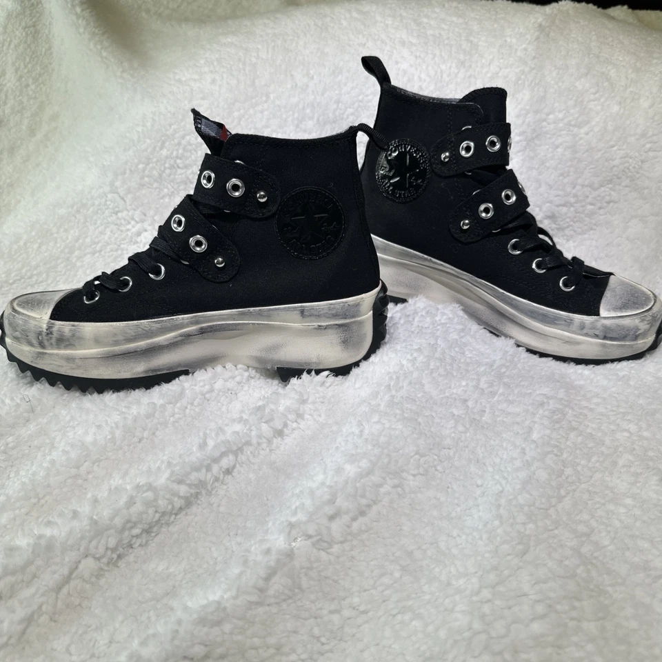 NUEVO Para mujeres CONVERSE Run Star Caminata Plataforma Punk Rock Zapatos Botas Levantamiento A07677C Foto 2 de 4