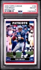 2006 TOPPS CHROME REFRACTOR #106 TOM BRADY PSA 8