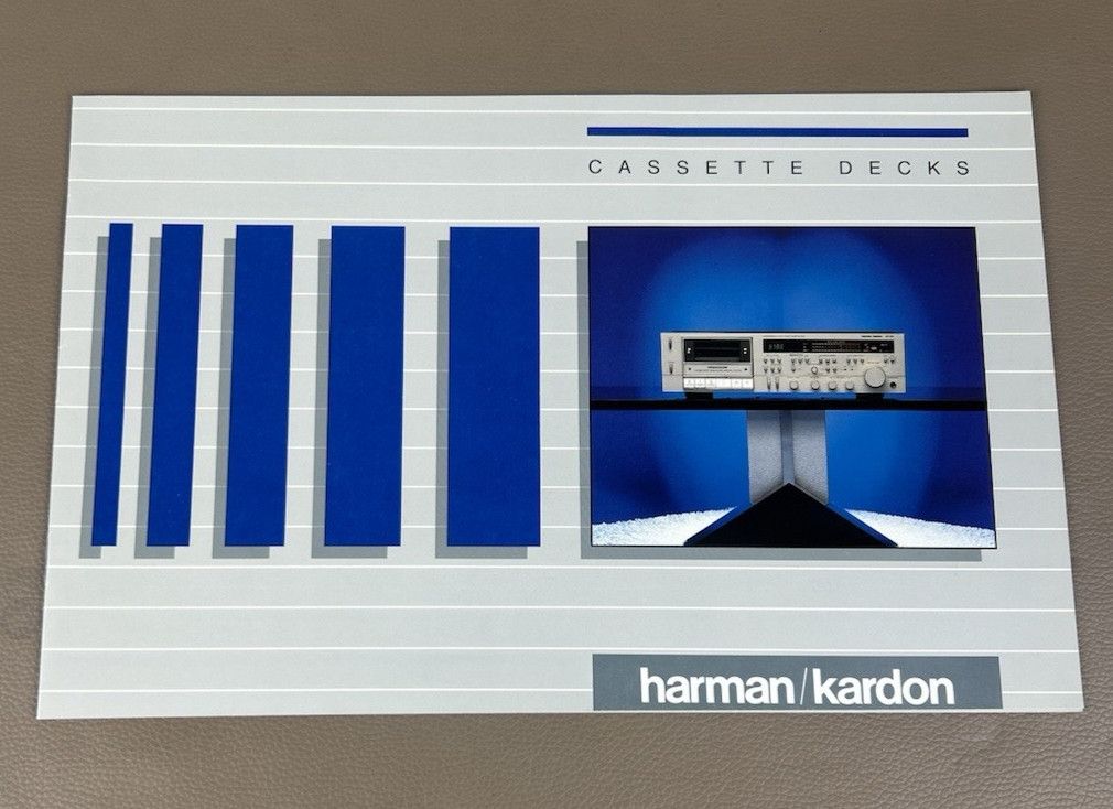 Harman Kardon Cassette Deck Brochure D-1658