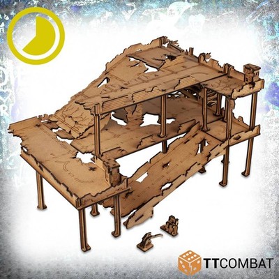 Ruined Multi-Storey Parking Lot Tabletop Gelände TTCombat NEU