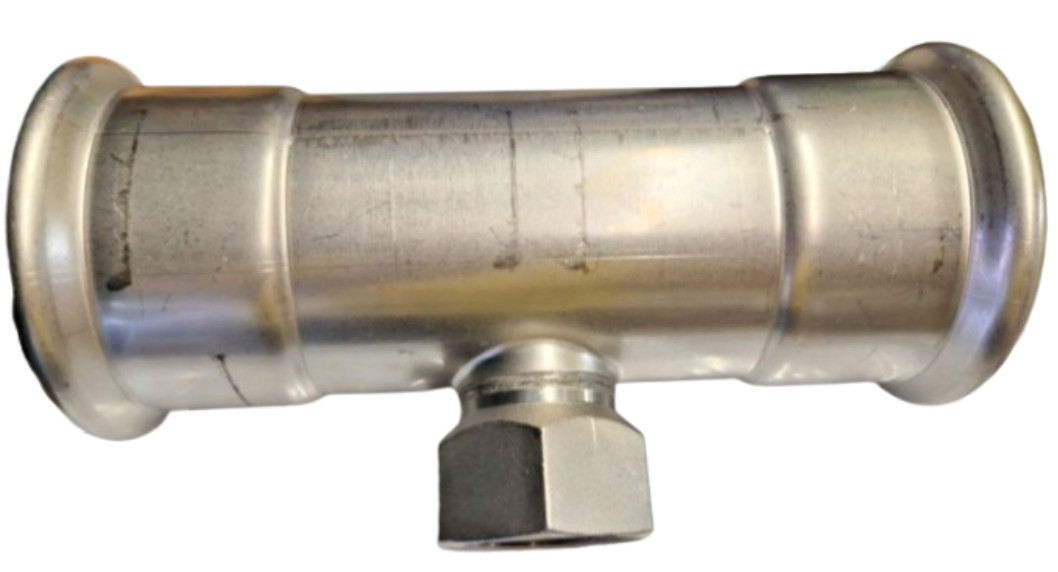 Conex B Press Inox 108mm x 2"" x 108mm Stainless Steel Tee - Incl VAT