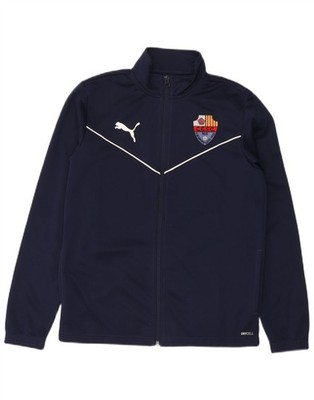 Puma Jungen Santes Creus Trainingsanzug Oberteil Jacke 13-14 Jahre dunkelblau Polyester FA35