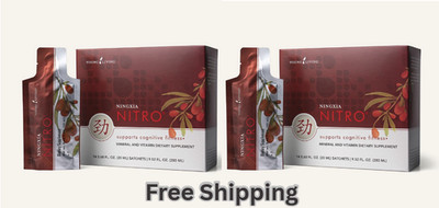 2 Pack - Young Living NingXia NITRO 14 Sachet - New & Free Shipping