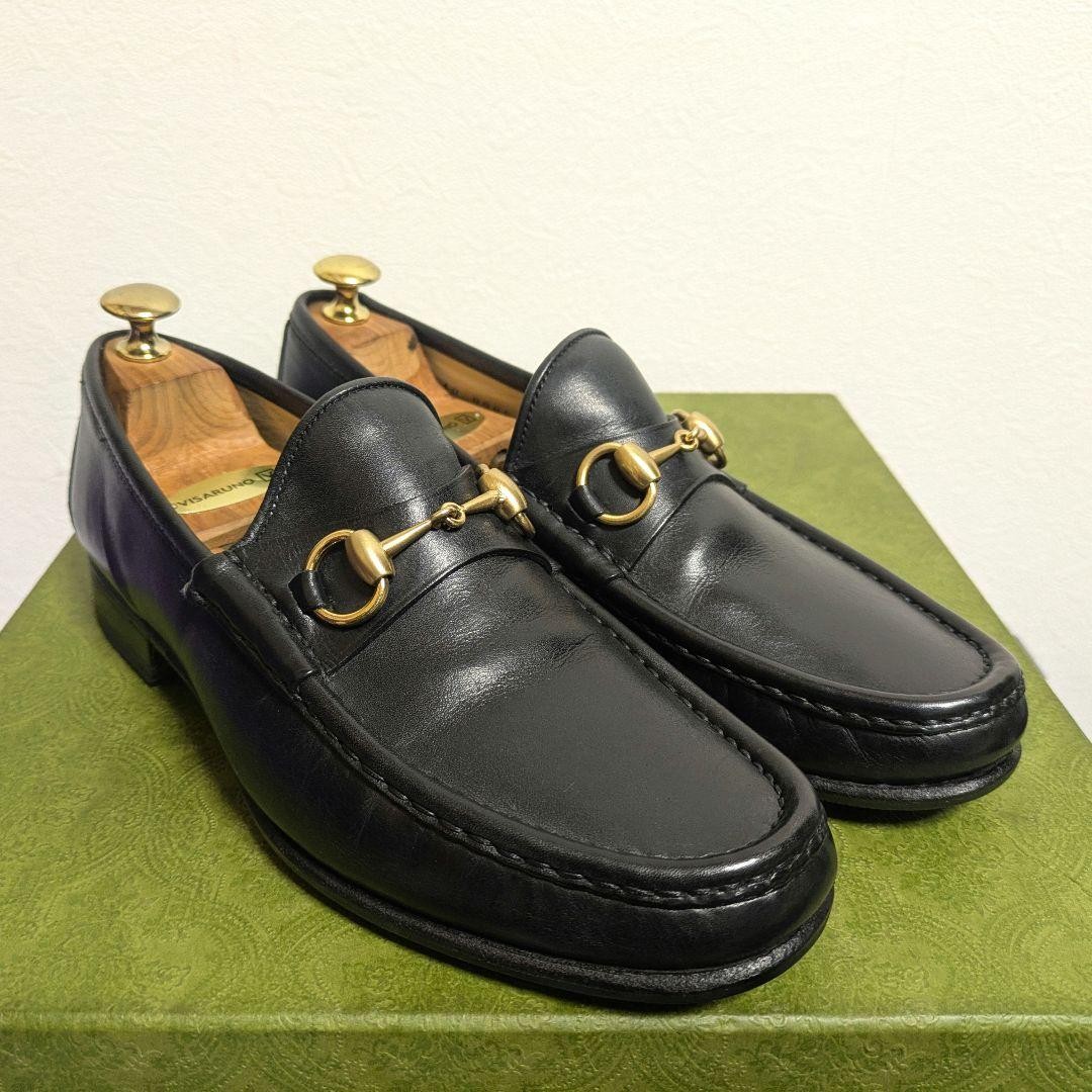 GUCCI 1100009/2 Horsebit Loafers Black Leather EU39 US6.5 Men From Japan thumbnail 21