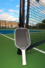 Carbon Fiber Pickleball Paddle Black/White Grip