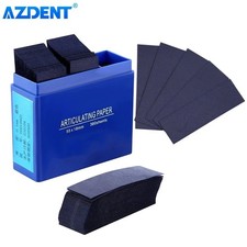 300 Sheets/Box AZDENT Dental Articulating Paper Size 55 18mm Blue Strips Oral