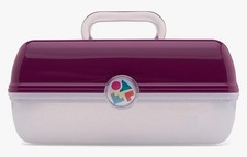 Caboodles On-The-Go Girl, Purple  Sparkle Cosmetic Travel Carry Case