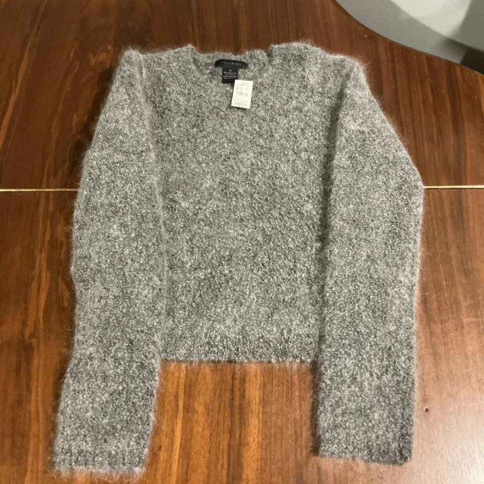 Suéter para mujer The Limited mezcla de lana mohair 50/50 mediano M gris Hong Kong nuevo con etiquetas Foto 4 de 4