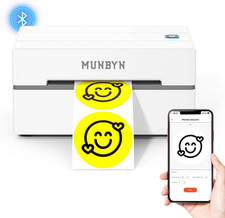 MUNBYN Bluetooth Thermal Label Printer, 130B Wireless 4X6 Shipping Label Printer
